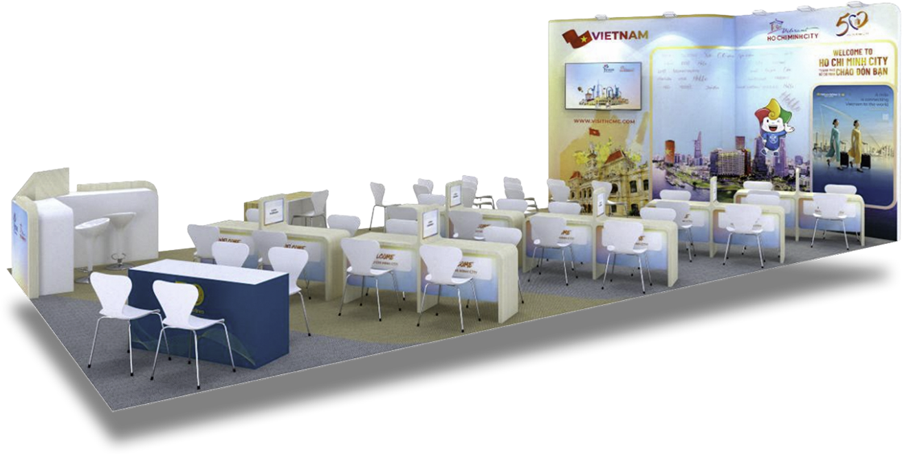Visit Ho Chi Minh City booth design