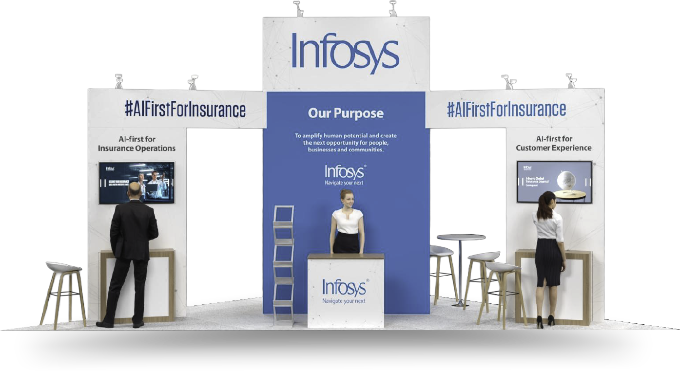 Infosys 20x20 ITC Vegas booth design