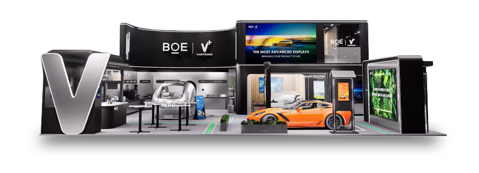 BOE 50'x50' Consumer Electronics 2026 booth design