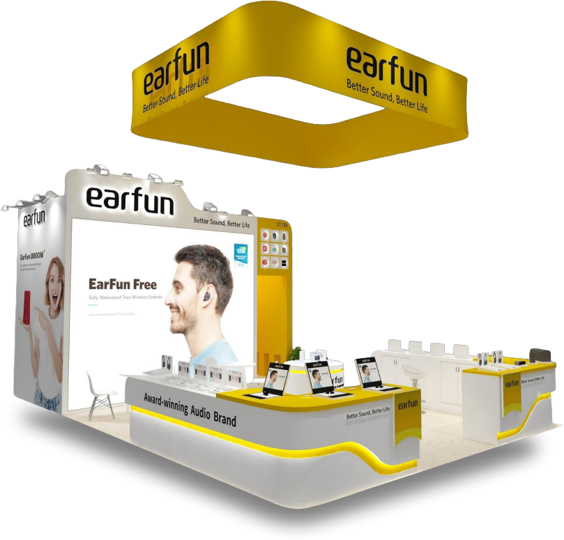 Earfun 20x30 CES 2026 booth