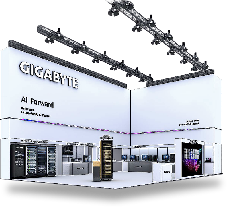 Gigabyte CES 2026 3D render