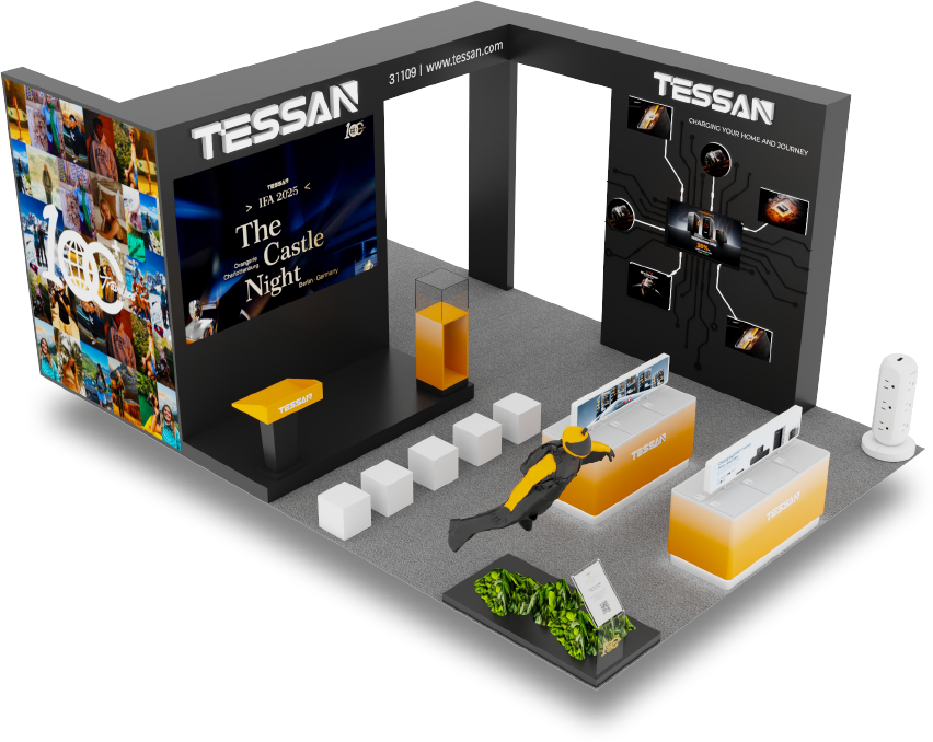 Tessan 20x30 CES 2026 booth render
