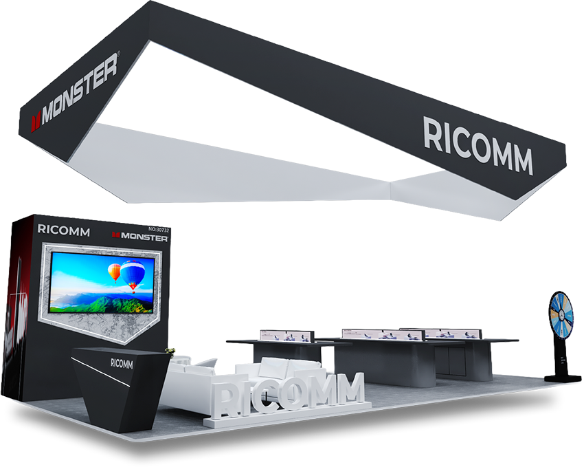 RICOMM 20x30 CES booth render
