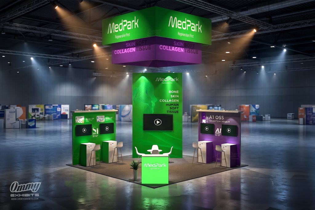RLE2020-07 - Moderne Island 20×20 exhibit rental design