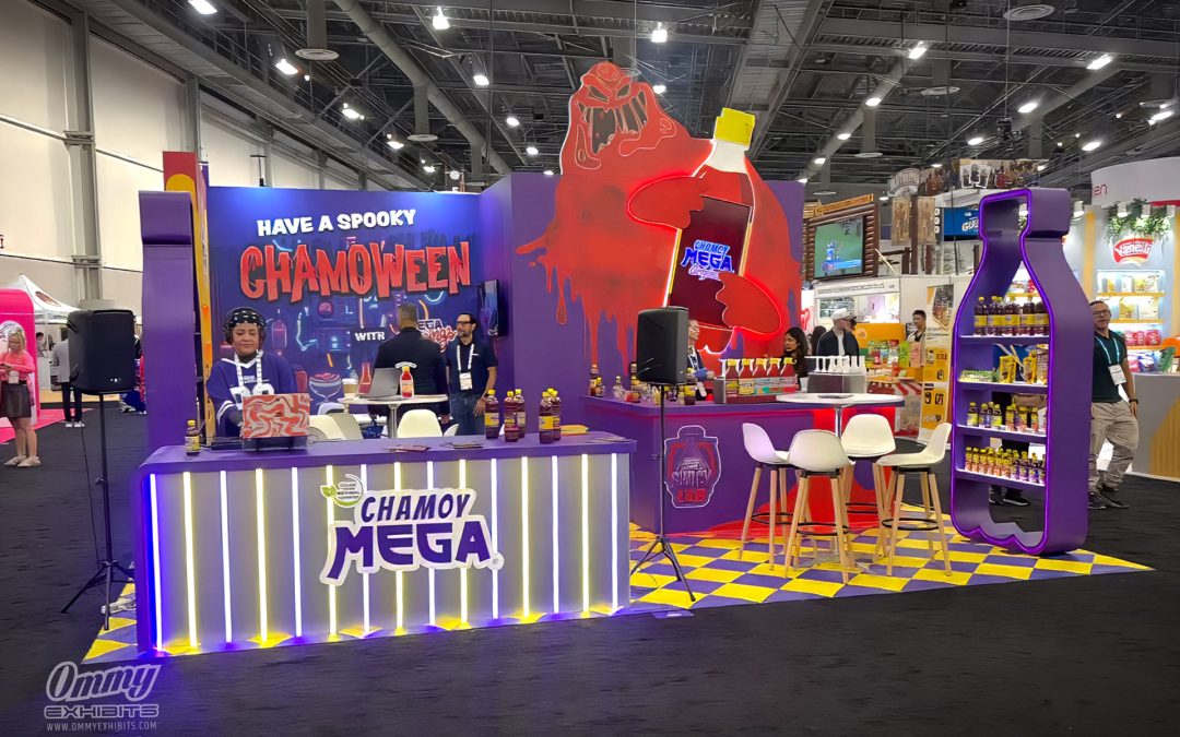 Mega Foods Trade Show Booth: Vibrant Exhibit Design