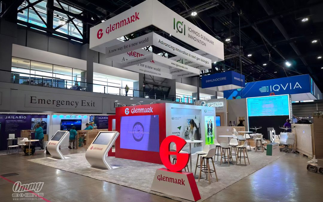 ASCO 30×30 Custom Trade Show Booth Design for Glenmark