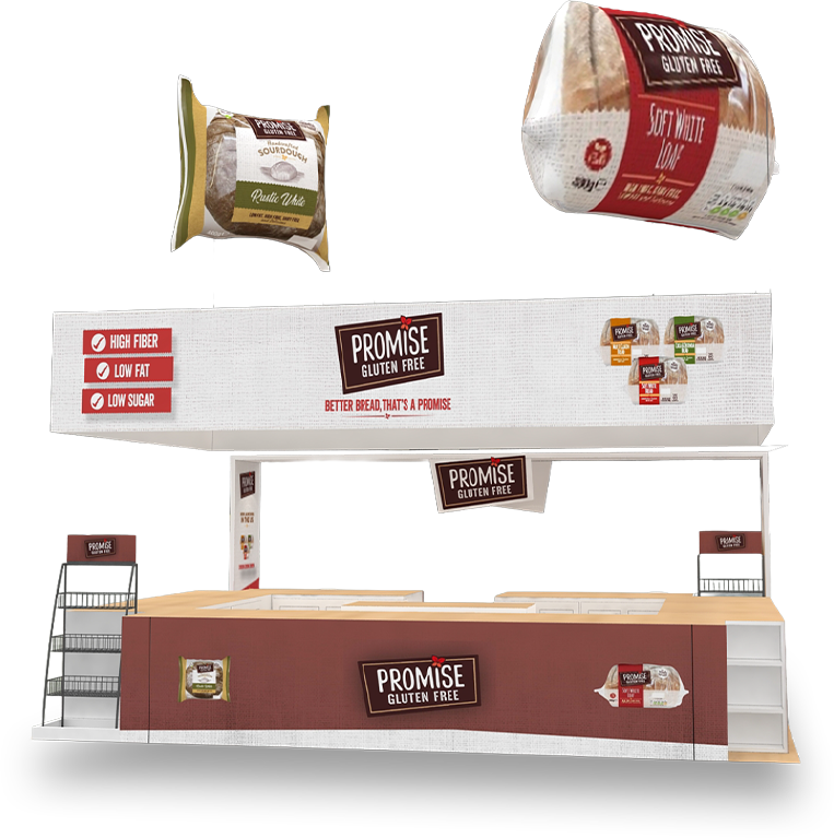 Promise Gluten Free 20x20 IDDBA 2026 booth render