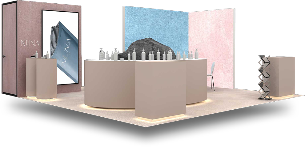 NUNA 20x20 CosmoPROF booth render